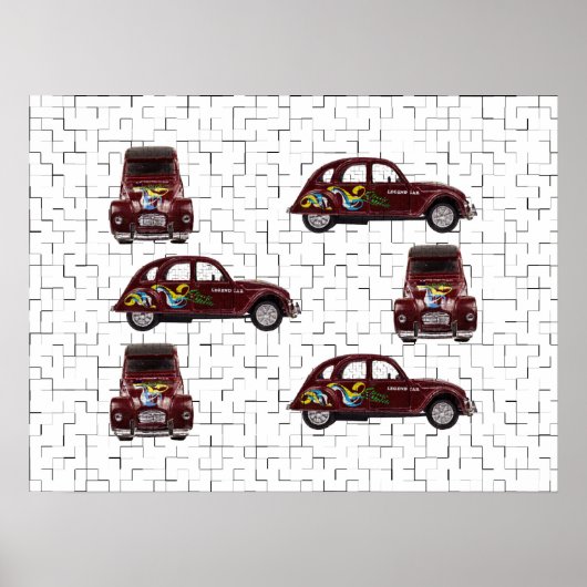 Citroën 2CV - Ente - Döschwo ポスター (正面)