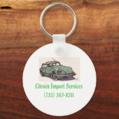 citroen_ds,シトロンインポートサービス(732) 363-8211 キーホルダー (正面)