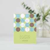 Citronドット日付ポストカードの保存（カスタマイズ可能） 案内ポストカード (スタンド正面)