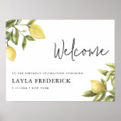 CITRONレモンバースデーパーティーへようこそ18x24 ポスター (正面)