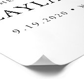 CITRONレモンブライダルシャワーウェルカムサインポスター ポスター (角)