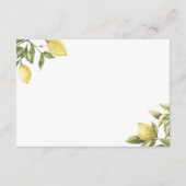 CITRONレモン柑橘系エンクロージャインサートカード5"x3.5" エンクロージャーカード (裏面)