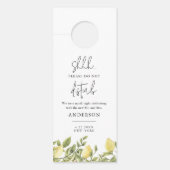 CITRONレモン結婚の歓迎レターを邪魔しない ドアノブサイン (正面)