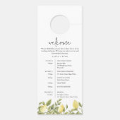 CITRONレモン結婚の歓迎レターを邪魔しない ドアノブサイン (裏面)