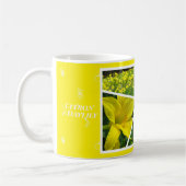 Citron Daylily コーヒーマグカップ (左)