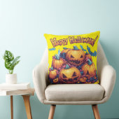 Citrouilles amusantes 🎃 pour Halloween festif クッション (椅子)