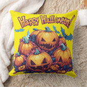 Citrouilles amusantes 🎃 pour Halloween festif クッション (ブランケット)