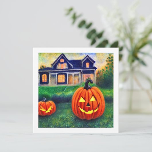 Citrouilles d’Halloween illuminées  カード (スタンド正面)