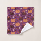 Citrouilles d'automne バスタオルセット (ウォッシュタオル)