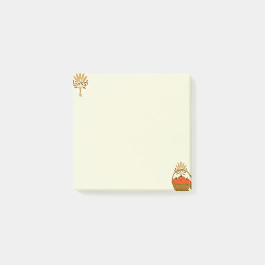 🍂 Citrouilles et Blé d'Automne ポストイット (正面)