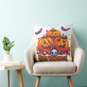 Citrouilles Halloween mignonnes 🎃 et bonbons colo クッション (椅子)