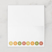 Citrusカラフルをテーマにしたテーブルカード プレイスカード (外部開封)