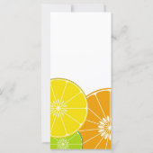 Citrusパーティーラックカードへの招待 (裏面)