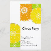 Citrusパーティーラックカードへの招待 (正面/裏面)