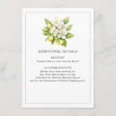 Citrusフローラ結婚の詳細エンクロージャカード エンクロージャーカード (正面)