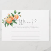 Citrus – 誰が私のブライダルシャワーゲーム 便箋 (正面)