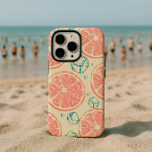 Citrus and Ice Pattern iPhoneケース