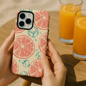 Citrus and Ice Pattern  iPhoneケース