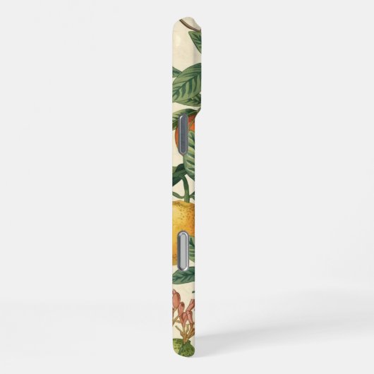 Citrus Blossom Garden Seamless Pattern  iPhoneケース (右側面)