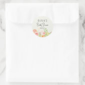 Citrus Blossom Wedding Shower Favour Box ラウンドシール (バッグ)