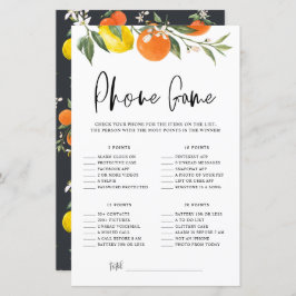 Citrus Botanical何があなたの電話シャワーゲーム