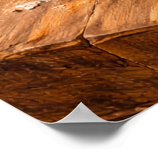 Citrus Bowl Still Life a Warm Rustic Kitchen ポスター (角)