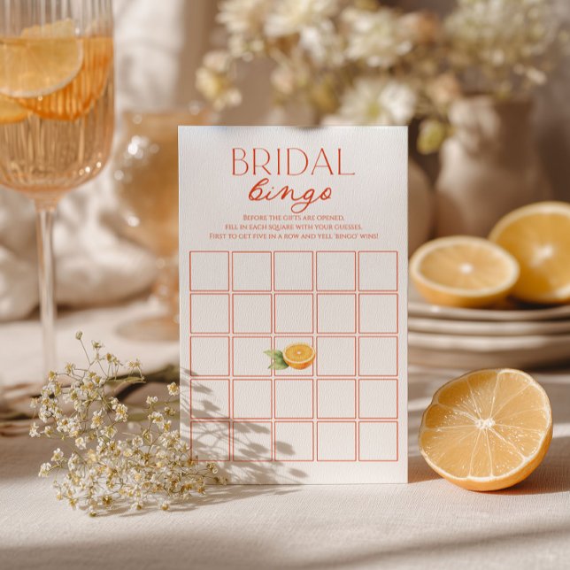 Citrus Bridal Shower Bingo Game  (クリエイターアップロード済み)