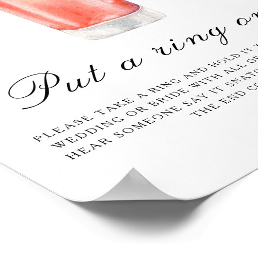 Citrus bridal shower - Put a ring on it game ポスター (角)