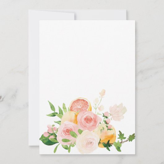 Citrus BrideまたはGroomゲーム完全編集可能カード 招待状 (裏面)