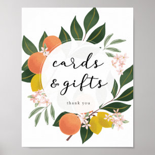 Citrus Cards and Gifts sign ポスター