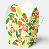 Citrus Celebration Lemons Oranges Bridal Shower フェイバーボックス (オープン)