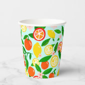 Citrus Celebration Lemons Oranges Bridal Shower 紙コップ (正面)