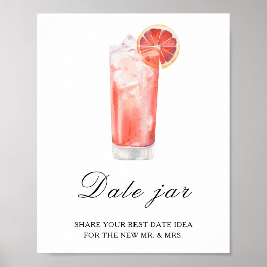 Citrus cocktail bridal shower - date night ideas ポスター (正面)