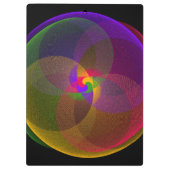 Citrus Color Blend Geometric Clipboard クリップボード (裏面)