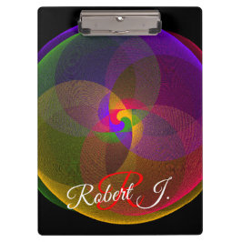 Citrus Color Blend Geometric Clipboard クリップボード