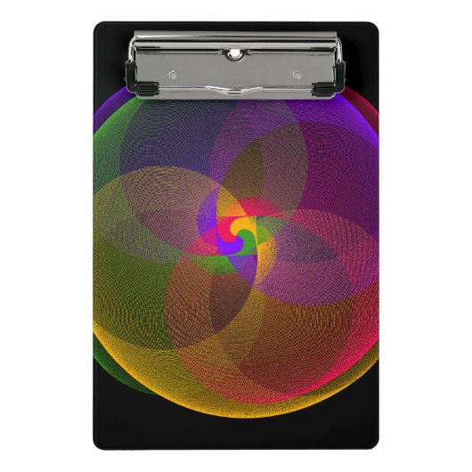 Citrus Color Blend Geometric Mini Clipboard ミニクリップボード (正面)