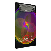 Citrus Color Blend Geometric Mini Clipboard ミニクリップボード (アングル)