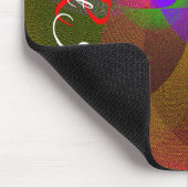 Citrus Color Blend Geometric Mouse Pad マウスパッド (コーナー)