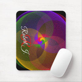 Citrus Color Blend Geometric Mouse Pad マウスパッド