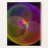 Citrus Color Blend Geometric Spiral Planner プランナー手帳 (裏面)