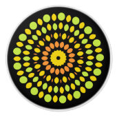 Citrus colors, green, yellow, orange, セラミックノブ (正面)