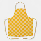 Citrus cream checkered board pattern エプロン (正面)