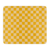Citrus cream checkered board pattern カッティングボード (正面)