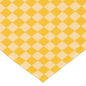 Citrus cream checkered board pattern ショートテーブルランナー (コーナー)