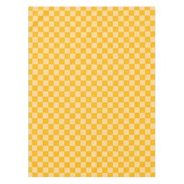 Citrus cream checkered board pattern テーブルクロス