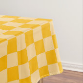 Citrus cream checkered board pattern テーブルクロス (インサイチュ)