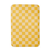 Citrus cream checkered board pattern バスマット (正面縦)