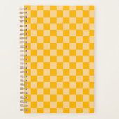 Citrus cream checkered board pattern プランナー手帳 (正面)
