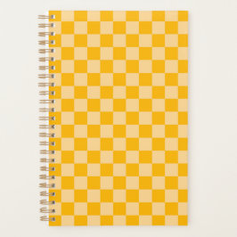 Citrus cream checkered board pattern プランナー手帳