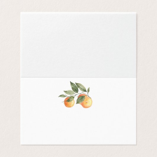 Citrus cutie wedding place card (外部フラット)